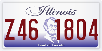 IL license plate Z461804