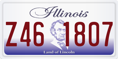 IL license plate Z461807