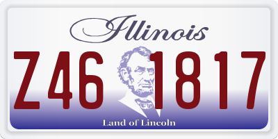 IL license plate Z461817