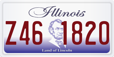 IL license plate Z461820