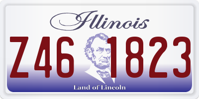 IL license plate Z461823
