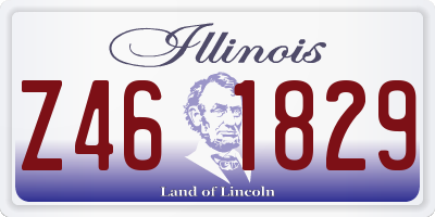 IL license plate Z461829