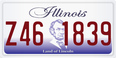 IL license plate Z461839