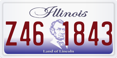 IL license plate Z461843
