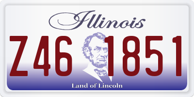 IL license plate Z461851