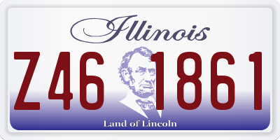 IL license plate Z461861