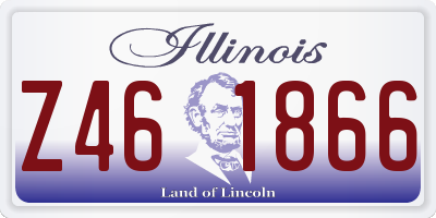IL license plate Z461866