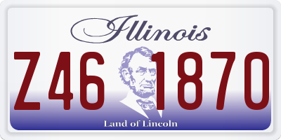 IL license plate Z461870