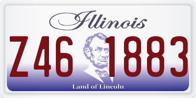 IL license plate Z461883