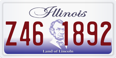 IL license plate Z461892