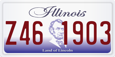 IL license plate Z461903