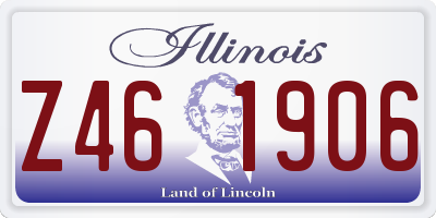 IL license plate Z461906