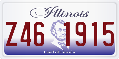 IL license plate Z461915