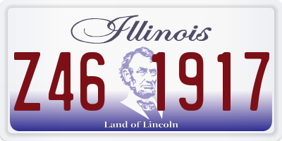 IL license plate Z461917