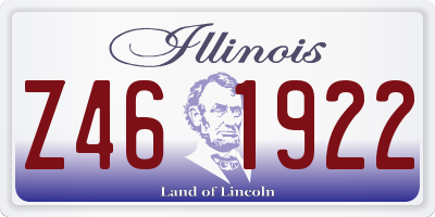 IL license plate Z461922