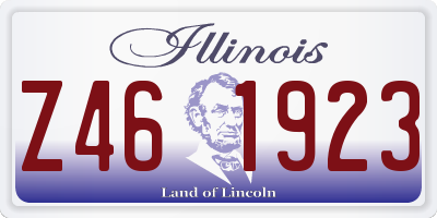IL license plate Z461923