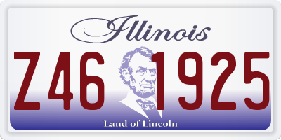 IL license plate Z461925