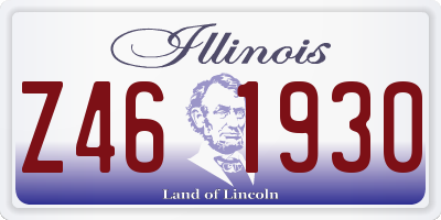 IL license plate Z461930