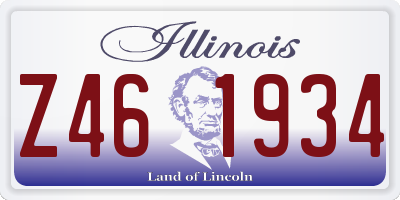 IL license plate Z461934