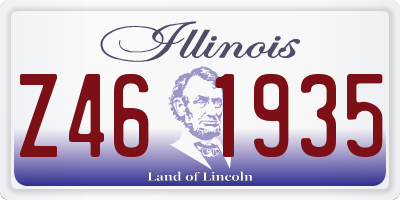 IL license plate Z461935