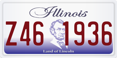 IL license plate Z461936
