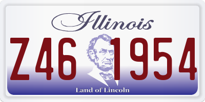IL license plate Z461954