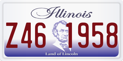 IL license plate Z461958