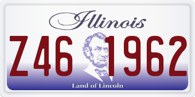 IL license plate Z461962