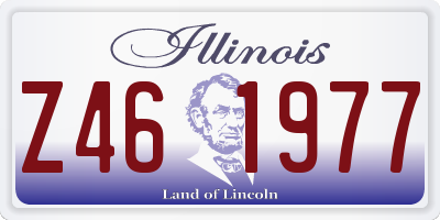 IL license plate Z461977