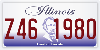 IL license plate Z461980