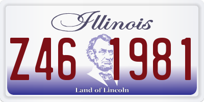 IL license plate Z461981
