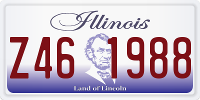 IL license plate Z461988