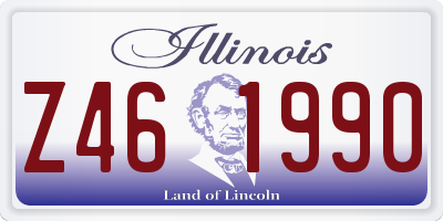 IL license plate Z461990