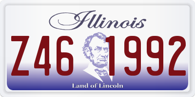 IL license plate Z461992