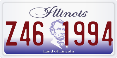 IL license plate Z461994