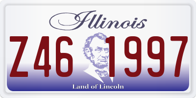 IL license plate Z461997