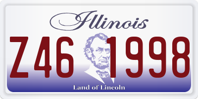 IL license plate Z461998