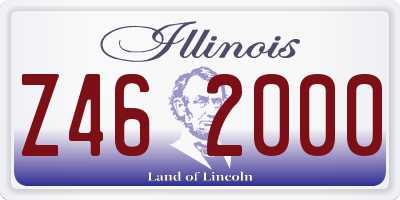 IL license plate Z462000