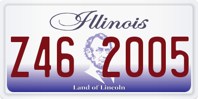 IL license plate Z462005