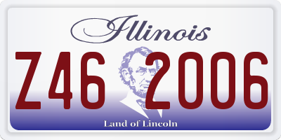 IL license plate Z462006
