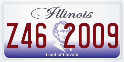 IL license plate Z462009