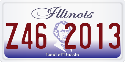 IL license plate Z462013