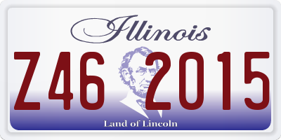 IL license plate Z462015