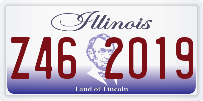 IL license plate Z462019