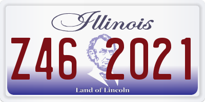 IL license plate Z462021
