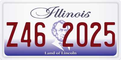IL license plate Z462025