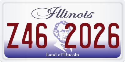 IL license plate Z462026
