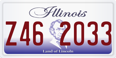 IL license plate Z462033