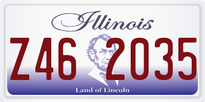 IL license plate Z462035