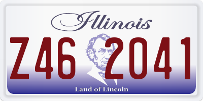 IL license plate Z462041